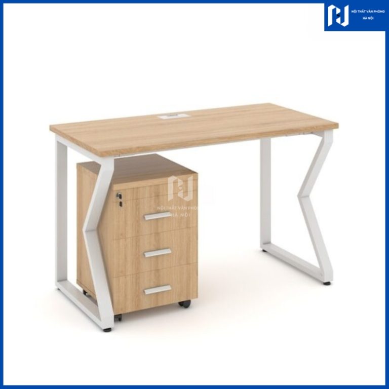 Bàn Làm Việc Văn Phòng Chữ K Chân Vuông 1m2 HN-BLV011