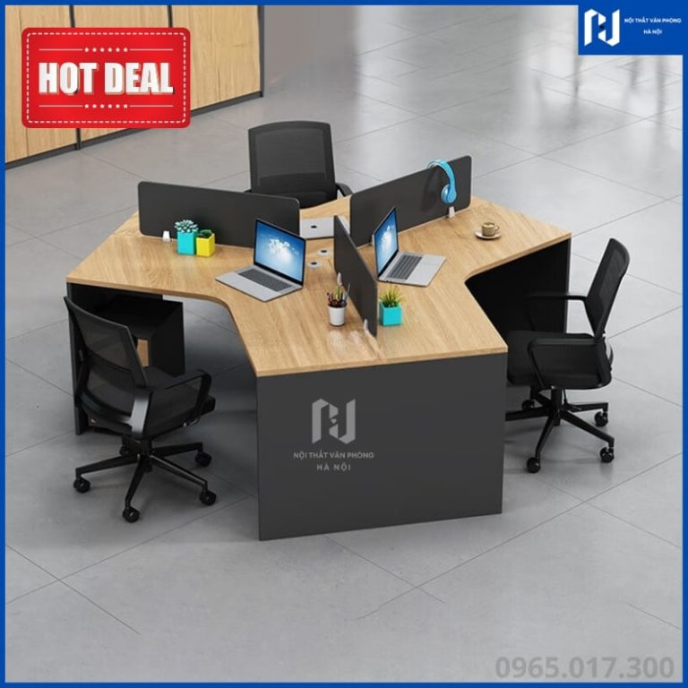 Cụm Bàn Làm Việc 3 Người HN-CB006